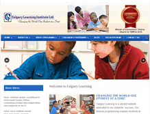 Tablet Screenshot of calgarylearning.com